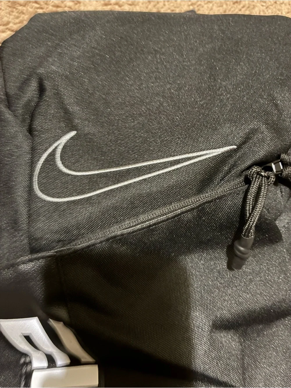 Nike Black Elite Men's Backpack with White Logo